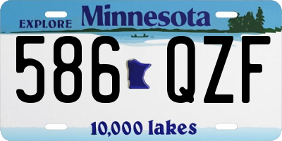 MN license plate 586QZF