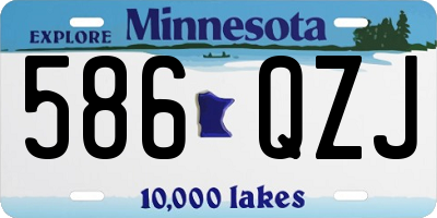 MN license plate 586QZJ