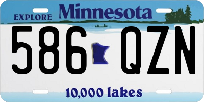 MN license plate 586QZN
