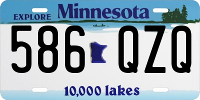 MN license plate 586QZQ