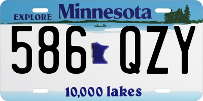MN license plate 586QZY