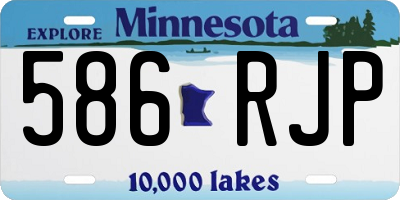 MN license plate 586RJP