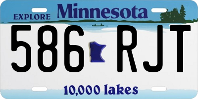 MN license plate 586RJT
