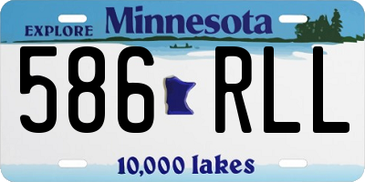 MN license plate 586RLL