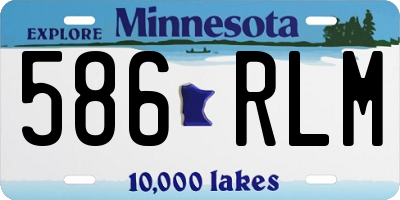 MN license plate 586RLM