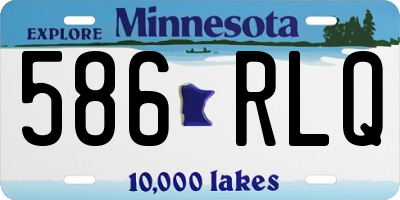 MN license plate 586RLQ