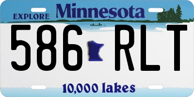 MN license plate 586RLT