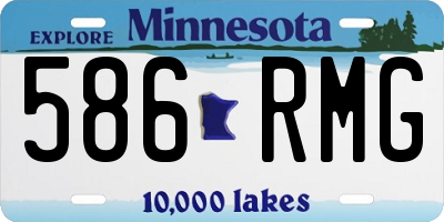 MN license plate 586RMG