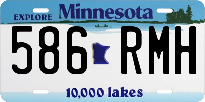MN license plate 586RMH