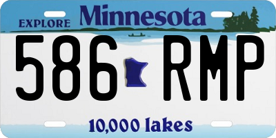 MN license plate 586RMP