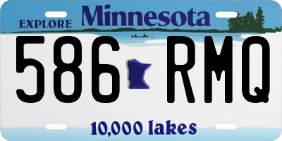 MN license plate 586RMQ