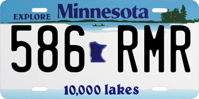 MN license plate 586RMR