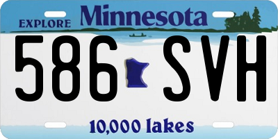 MN license plate 586SVH