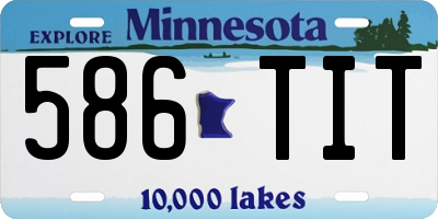 MN license plate 586TIT