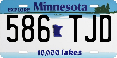MN license plate 586TJD