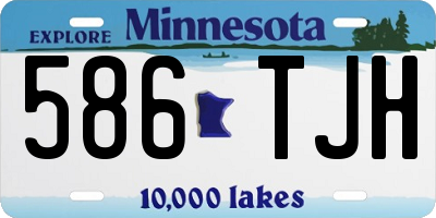 MN license plate 586TJH