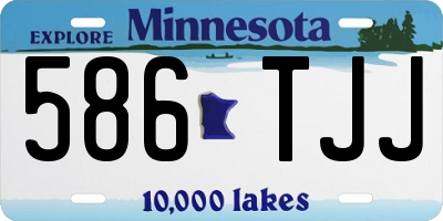 MN license plate 586TJJ
