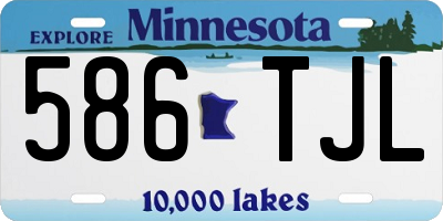 MN license plate 586TJL