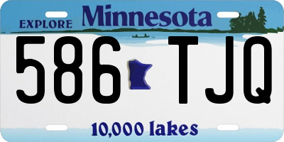 MN license plate 586TJQ