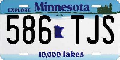 MN license plate 586TJS