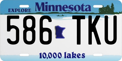 MN license plate 586TKU