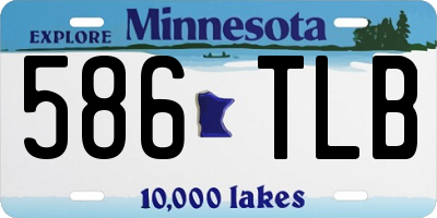 MN license plate 586TLB