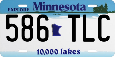 MN license plate 586TLC