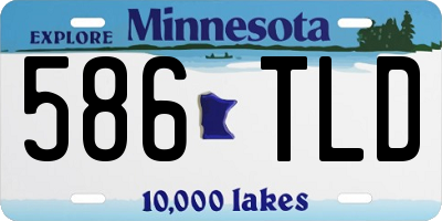 MN license plate 586TLD