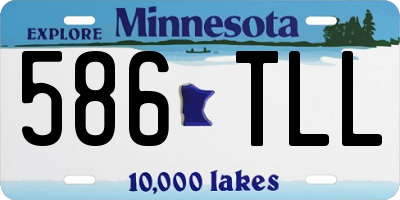 MN license plate 586TLL