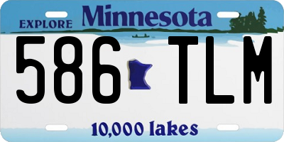 MN license plate 586TLM