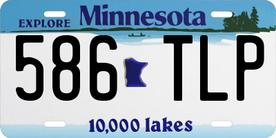 MN license plate 586TLP