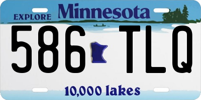 MN license plate 586TLQ