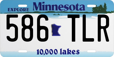 MN license plate 586TLR