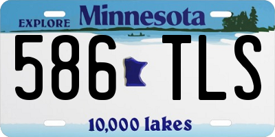 MN license plate 586TLS