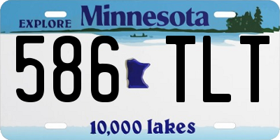 MN license plate 586TLT