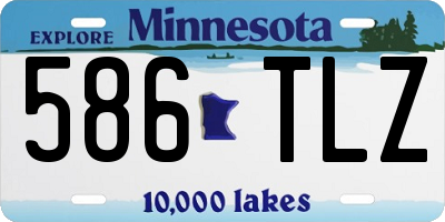 MN license plate 586TLZ
