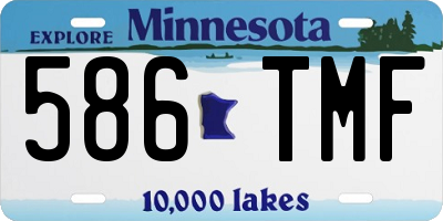 MN license plate 586TMF