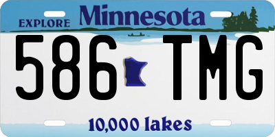 MN license plate 586TMG