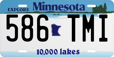 MN license plate 586TMI
