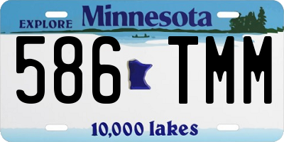 MN license plate 586TMM