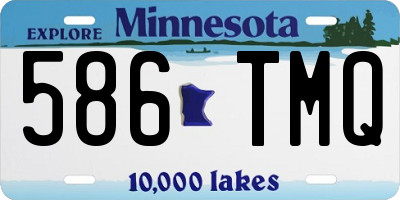 MN license plate 586TMQ