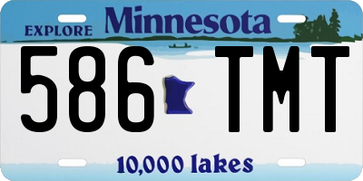 MN license plate 586TMT