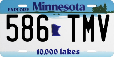 MN license plate 586TMV