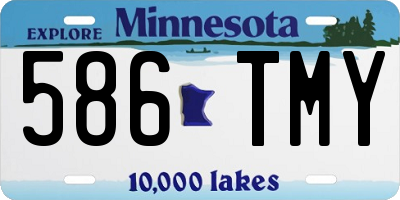 MN license plate 586TMY