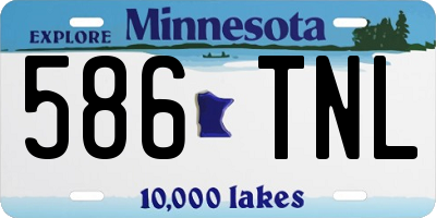 MN license plate 586TNL