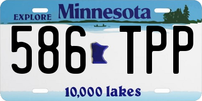 MN license plate 586TPP