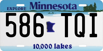 MN license plate 586TQI