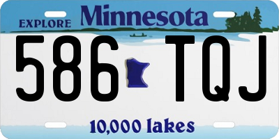 MN license plate 586TQJ