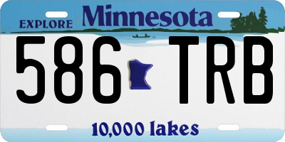 MN license plate 586TRB