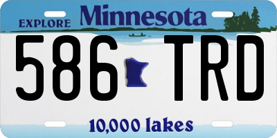 MN license plate 586TRD